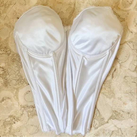 Va Bien 36 C Strapless Bridal Corset Multi Hook Customizable Shaping Long Torso - Picture 15 of 15